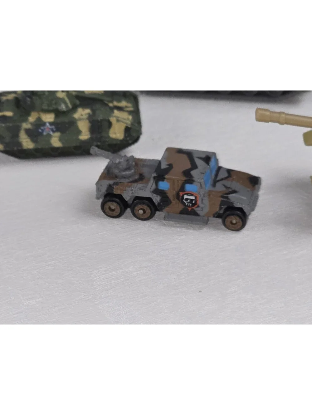 Lot Of 8 Vintage Micro Machines & Other Military Vehicles Tank Helicopter Trucks